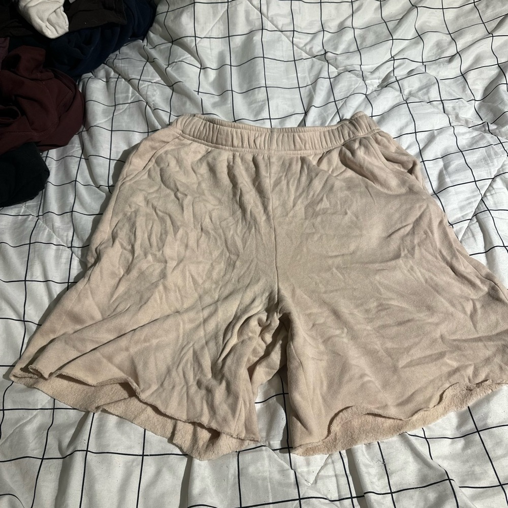 tan shorts